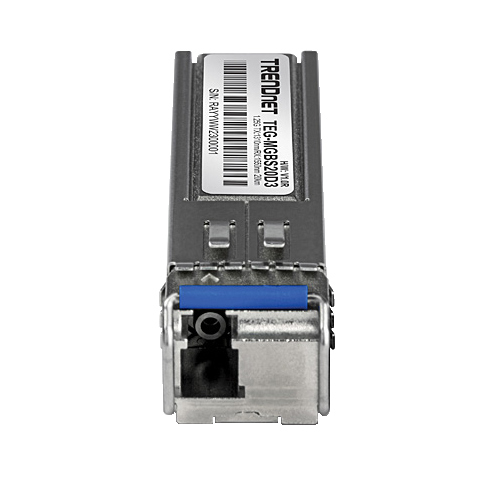 A doua imagine aModul SFP Dual Wavelength Single-Mode Simplex LC, 1.25G, TX:1310nm/RX:1550nm, 20Km - TRENDnet TEG-MGBS20D3