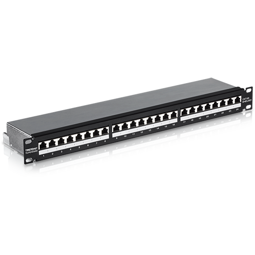 A doua imagine aPatch Panel 24 porturi RJ45, Cat6a, Ecranat, 1U - TRENDnet TC-P24C6AS